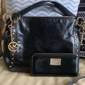 Michael Kors Patton Leather Large Tote and Wallet